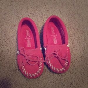 Moccasins pink!